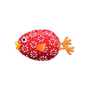 Floral Egg Fish